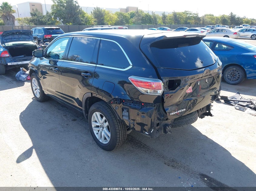 2016 TOYOTA HIGHLANDER LE - 5TDZARFH0GS021167