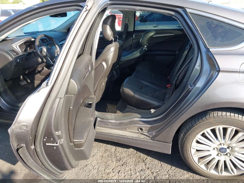 2013 Ford Fusion Energi Titanium VIN: 3FA6P0SU6DR282419 Lot: 43359079