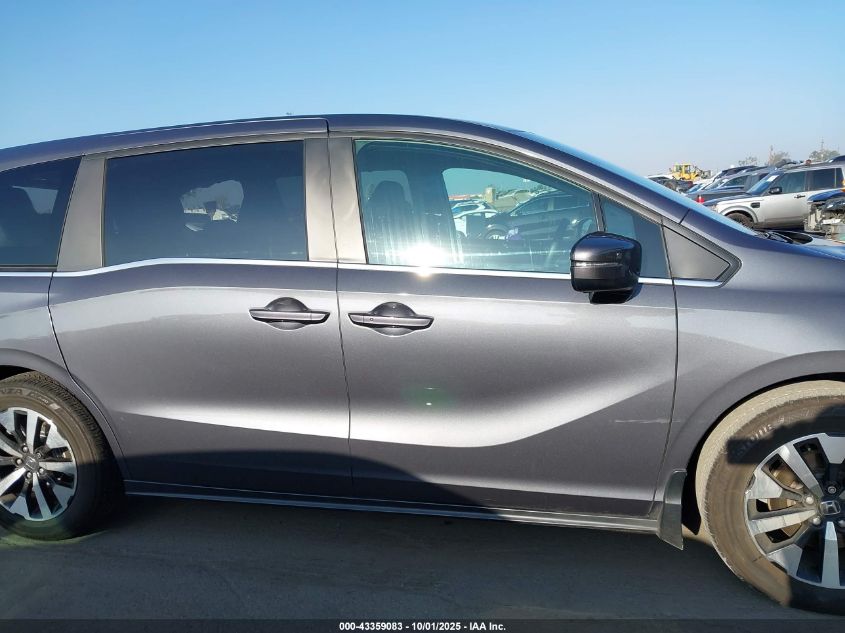 2025 Honda Odyssey Ex-L VIN: 5FNRL6H66SB076255 Lot: 43359083