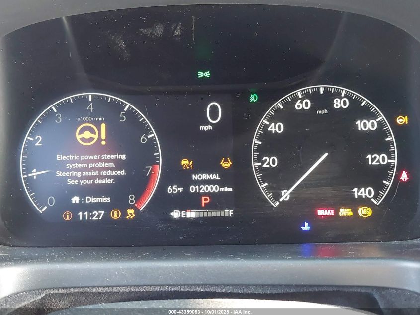 2025 Honda Odyssey Ex-L VIN: 5FNRL6H66SB076255 Lot: 43359083