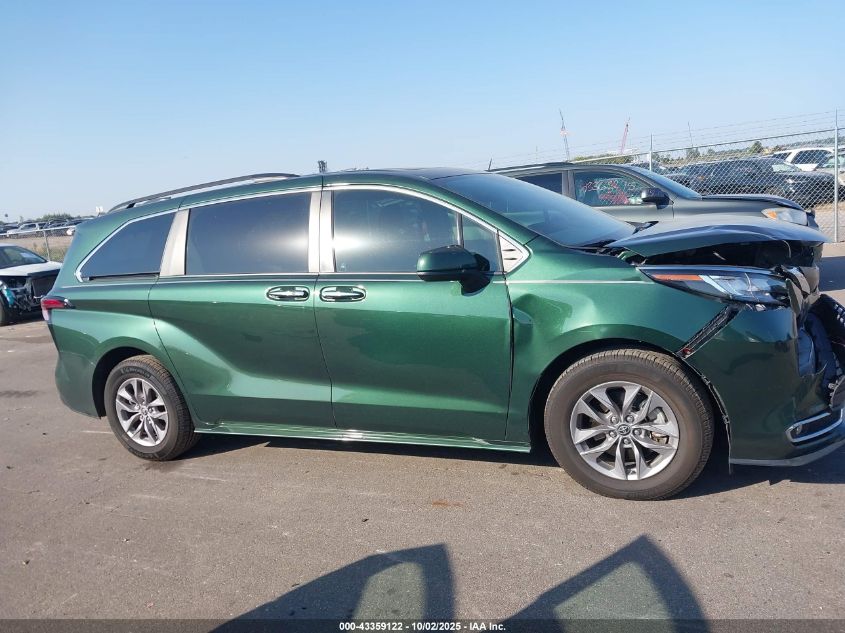 2021 Toyota Sienna Xle VIN: 5TDJRKEC0MS017439 Lot: 43359122