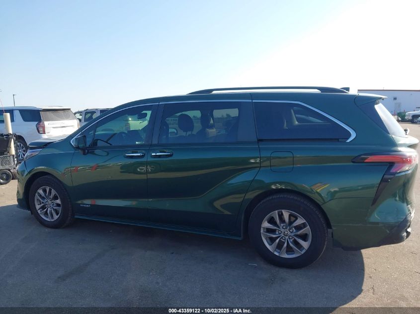 2021 Toyota Sienna Xle VIN: 5TDJRKEC0MS017439 Lot: 43359122