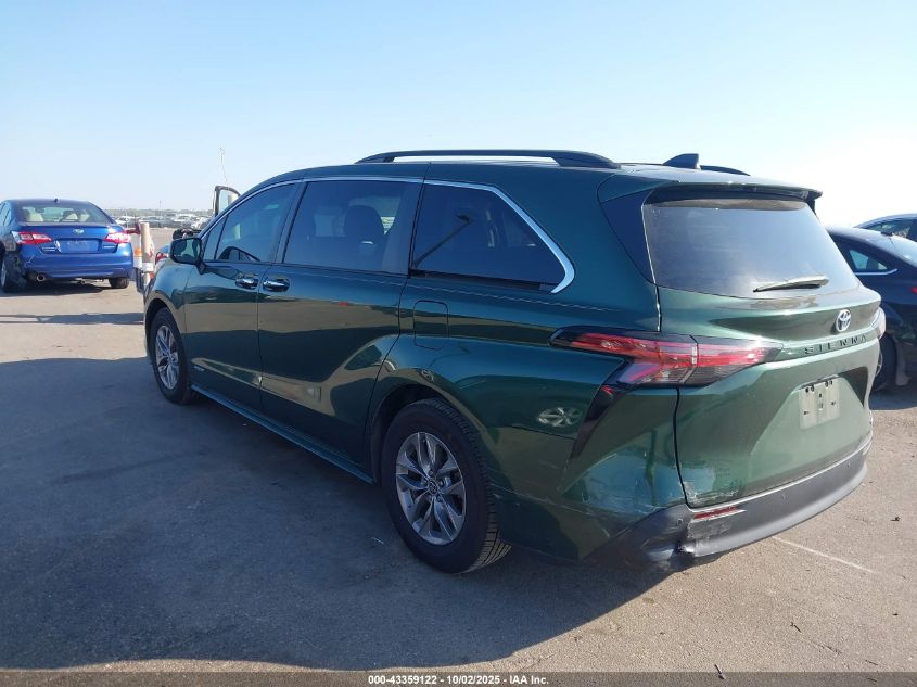 2021 Toyota Sienna Xle VIN: 5TDJRKEC0MS017439 Lot: 43359122