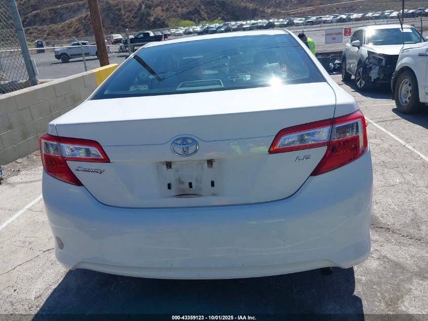 2012 Toyota Camry Le VIN: 4T1BF1FK3CU536729 Lot: 43359123