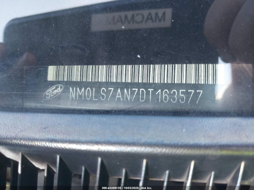 2013 Ford Transit Connect Xl VIN: NM0LS7AN7DT163577 Lot: 43359139
