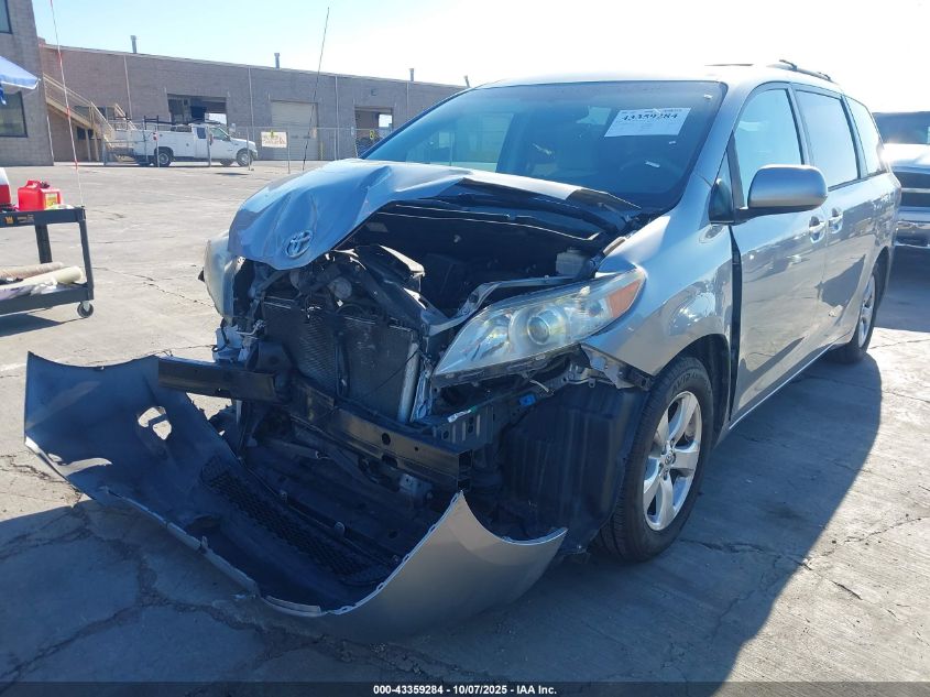 2013 Toyota Sienna Le V6 8 Passenger VIN: 5TDKK3DC3DS307285 Lot: 43359284