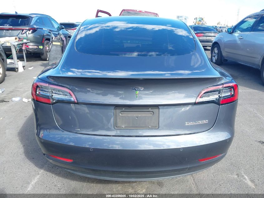 2022 Tesla Model 3 Performance Dual Motor All-Wheel Drive VIN: 5YJ3E1EC5NF339286 Lot: 43359305