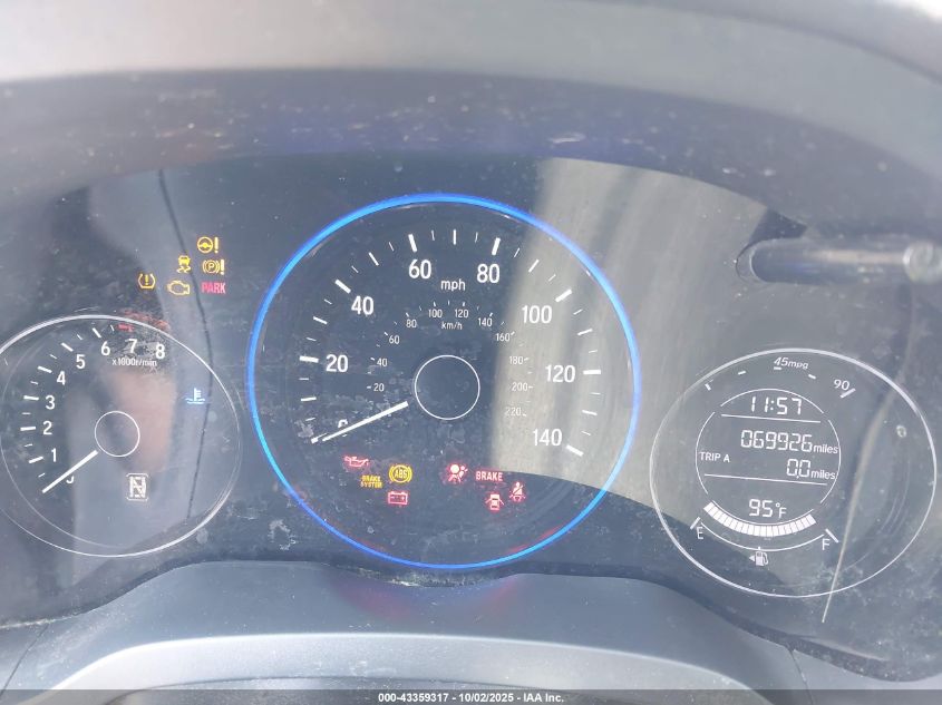 2019 Honda Hr-V Lx VIN: 3CZRU5H30KM710274 Lot: 43359317