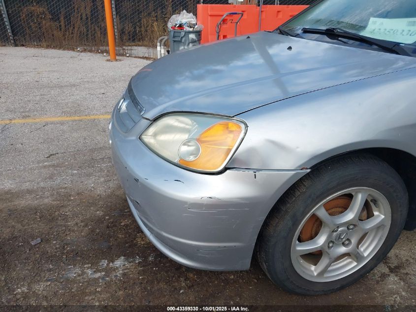 2002 Honda Civic Ex VIN: 2HGES26752H578143 Lot: 43359330