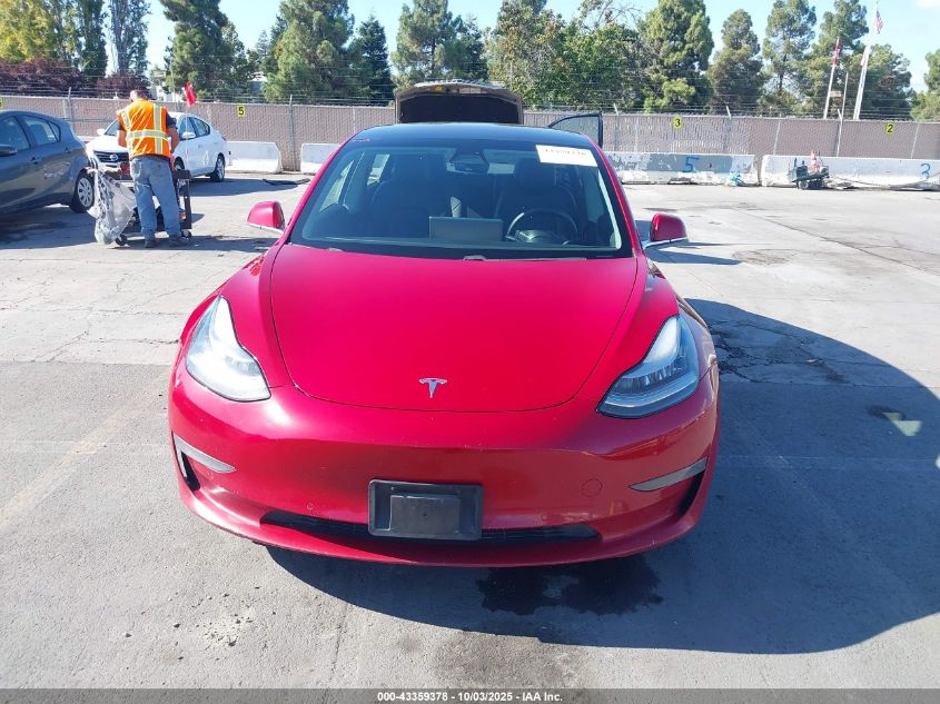 2018 Tesla Model 3 Long Range/Mid Range VIN: 5YJ3E1EA9JF056320 Lot: 43359378