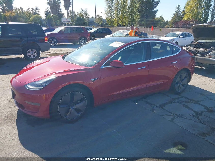 5YJ3E1EA9JF056320 2018 TESLA MODEL 3 photo no. 2