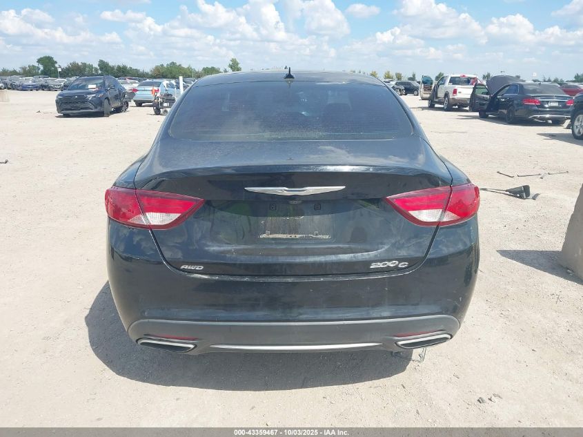 2015 Chrysler 200 C VIN: 1C3CCCEG4FN540561 Lot: 43359467