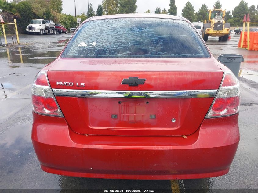 2008 Chevrolet Aveo Ls VIN: KL1TD56678B098770 Lot: 43359530