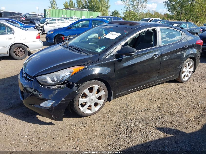 2013 Hyundai Elantra Limited VIN: KMHDH4AE7DU541651 Lot: 43359600