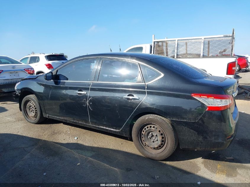 2014 Nissan Sentra S VIN: 3N1AB7AP1EL696383 Lot: 43359613