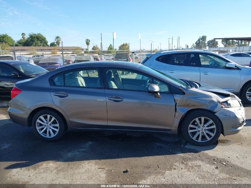 2012 Honda Civic Ex VIN: 19XFB2F82CE332059 Lot: 43359614