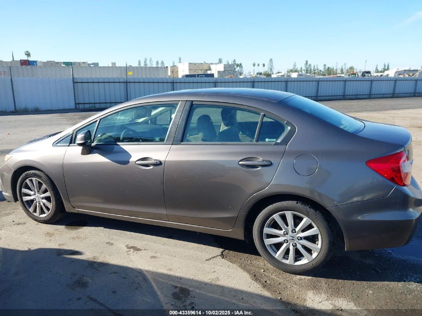 2012 Honda Civic Ex VIN: 19XFB2F82CE332059 Lot: 43359614