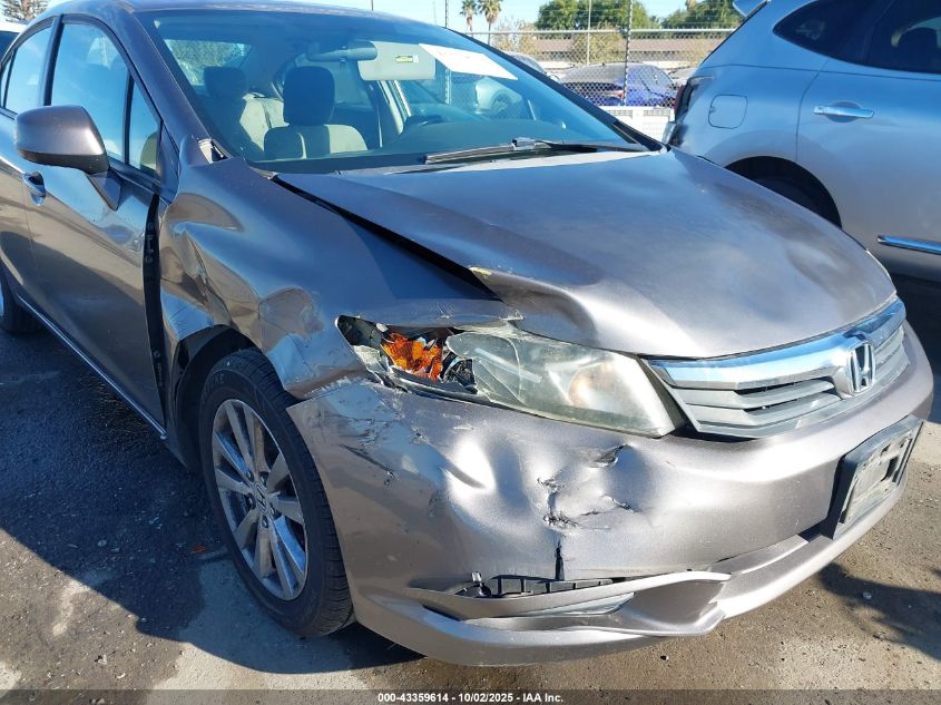 2012 Honda Civic Ex VIN: 19XFB2F82CE332059 Lot: 43359614