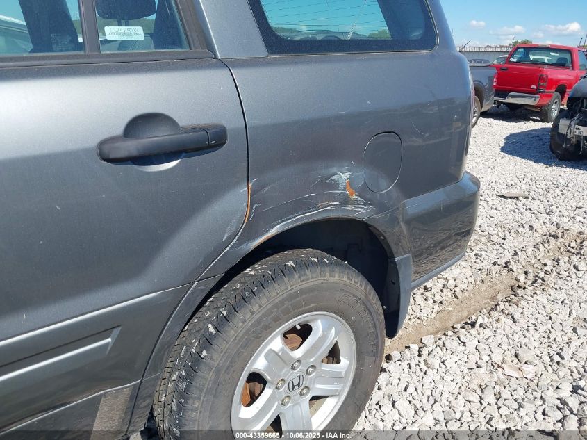 2007 Honda Pilot Lx VIN: 5FNYF28127B017470 Lot: 43359665