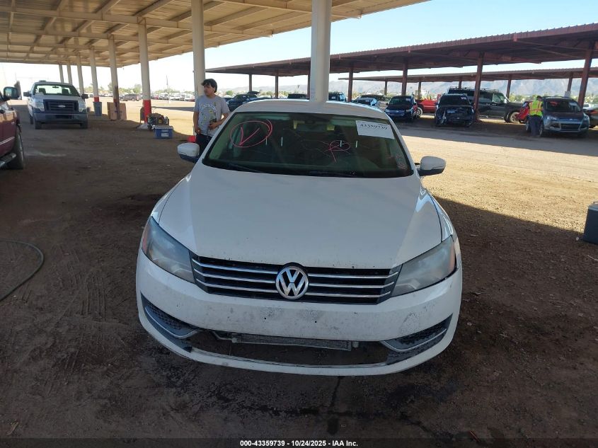 2014 Volkswagen Passat 2.5L S VIN: 1VWAP7A34EC017274 Lot: 43359739