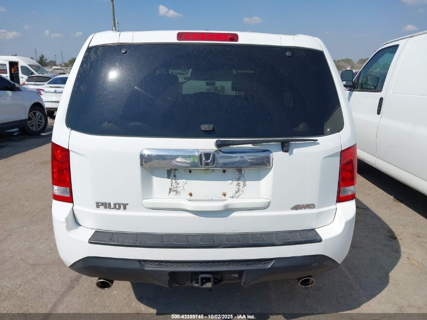 2013 Honda Pilot Ex-L VIN: 5FNYF4H54DB012362 Lot: 43359745