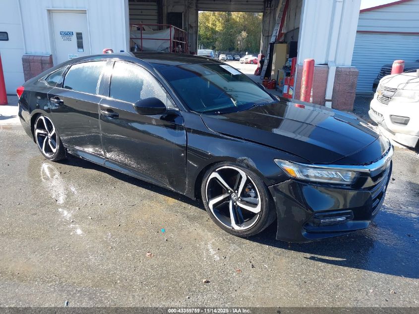 2020 Honda Accord Sport black sedan gasoline 1HGCV1F33LA146009 photo #1