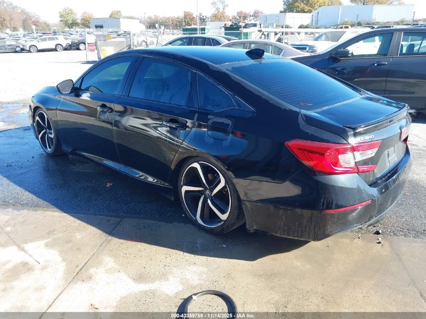 2020 Honda Accord Sport black sedan gasoline 1HGCV1F33LA146009 photo #4