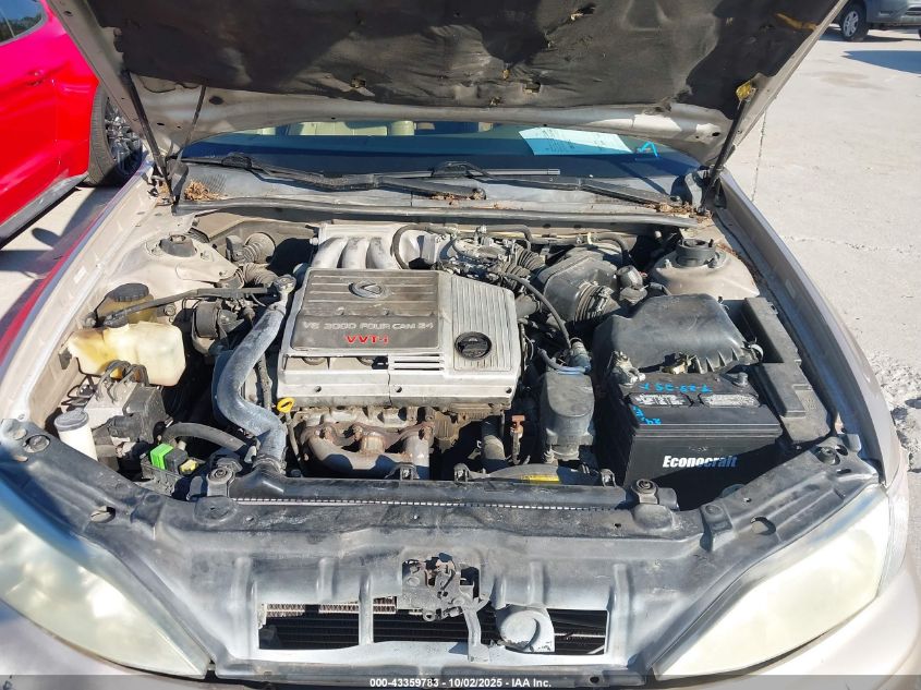 1999 Lexus Es 300 VIN: JT8BF28G7X0216828 Lot: 43359783