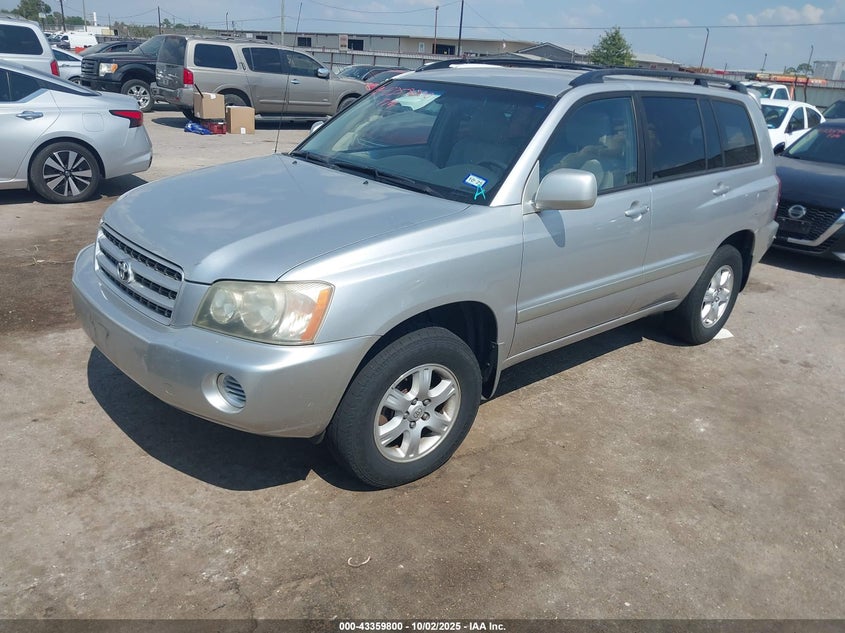 2002 Toyota Highlander V6 silver other gasoline JTEHF21A620092394 photo #3