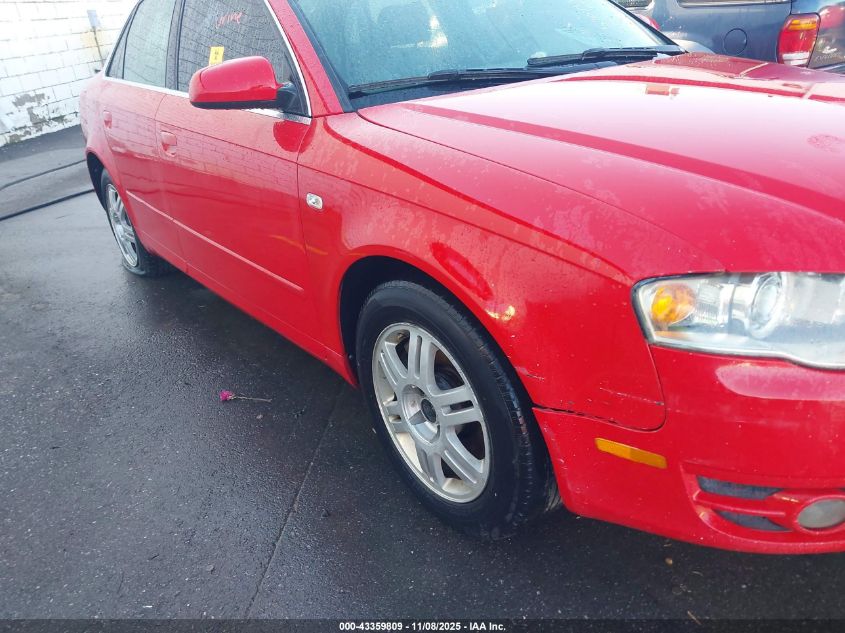 2005 Audi A4 2.0T VIN: WAUDF58E15A520493 Lot: 43359809