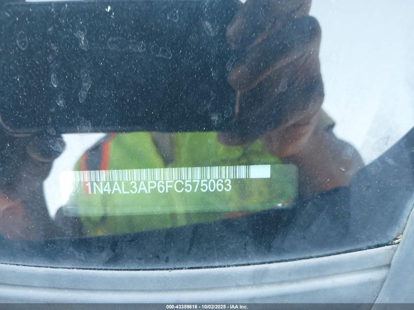 2015 Nissan Altima 2.5 S VIN: 1N4AL3AP6FC575063 Lot: 43359816