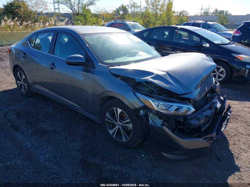 3N1AB8CV0MY318221 2021 Nissan Sentra Sv Xtronic Cvt auction photo 1