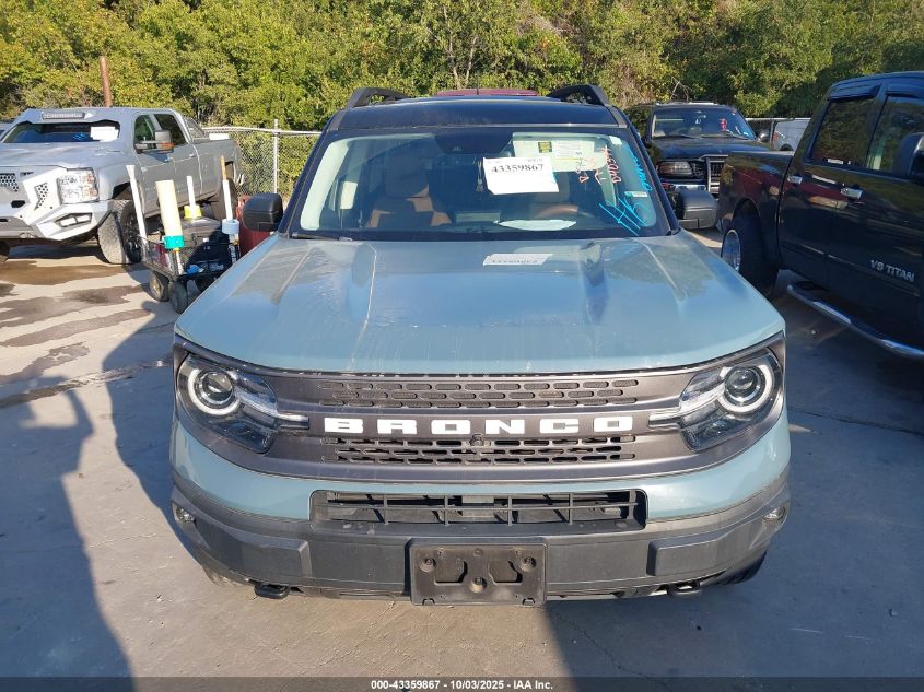 2022 Ford Bronco Sport Badlands VIN: 3FMCR9D99NRD40394 Lot: 43359867