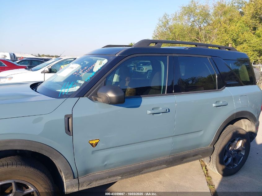2022 Ford Bronco Sport Badlands VIN: 3FMCR9D99NRD40394 Lot: 43359867