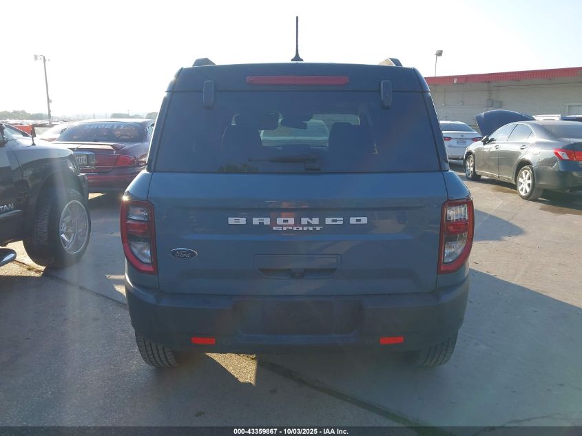 2022 Ford Bronco Sport Badlands VIN: 3FMCR9D99NRD40394 Lot: 43359867