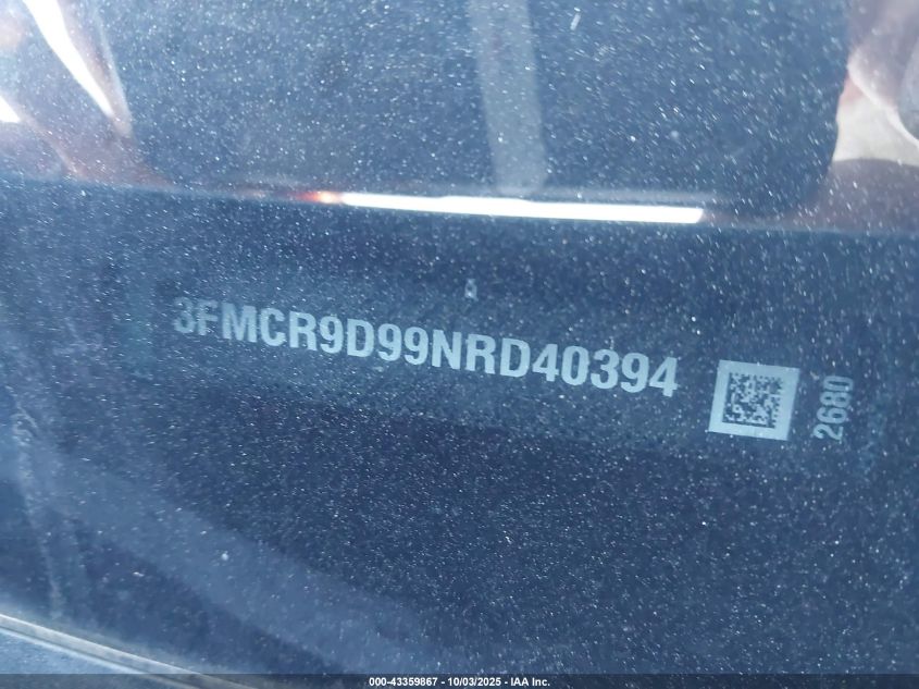 2022 Ford Bronco Sport Badlands VIN: 3FMCR9D99NRD40394 Lot: 43359867