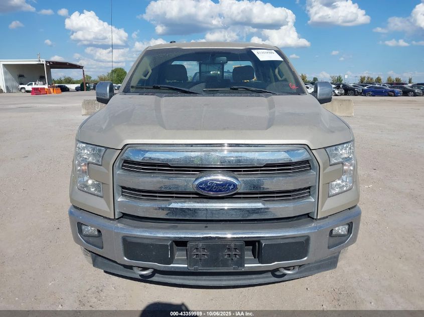 2017 Ford F-150 Lariat VIN: 1FTEW1EP9HKD58309 Lot: 43359989