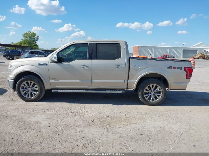 2017 Ford F-150 Lariat VIN: 1FTEW1EP9HKD58309 Lot: 43359989
