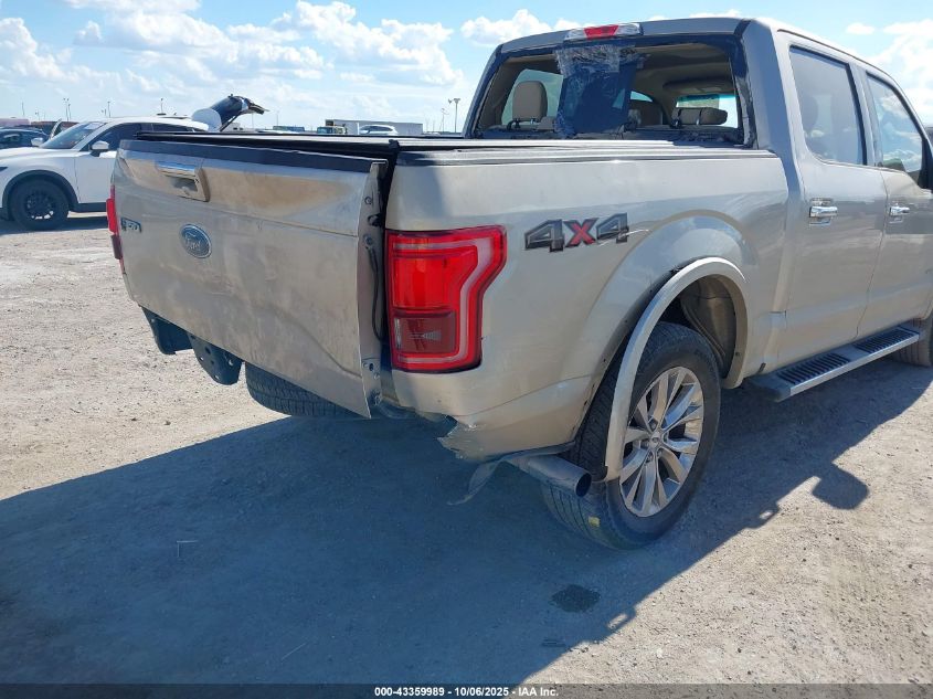 2017 Ford F-150 Lariat VIN: 1FTEW1EP9HKD58309 Lot: 43359989