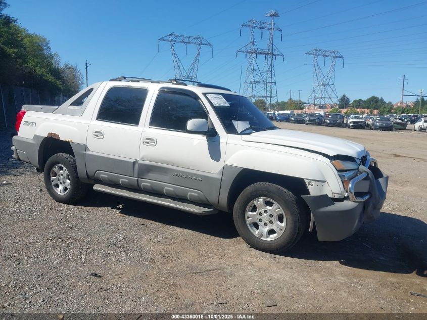 2002 Chevrolet Avalanche 1500 VIN: 3GNEK13T72G151130 Lot: 43360018