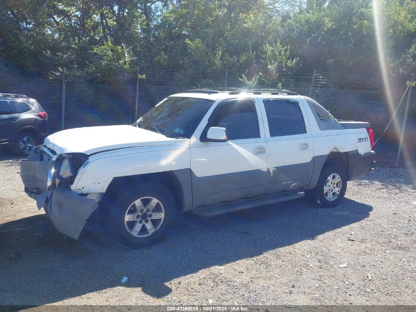 2002 Chevrolet Avalanche 1500 VIN: 3GNEK13T72G151130 Lot: 43360018