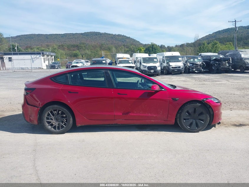 2024 Tesla Model 3 Long Range Dual Motor All-Wheel Drive/Rear-Wheel Drive VIN: 5YJ3E1EA5RF773020 Lot: 43360020