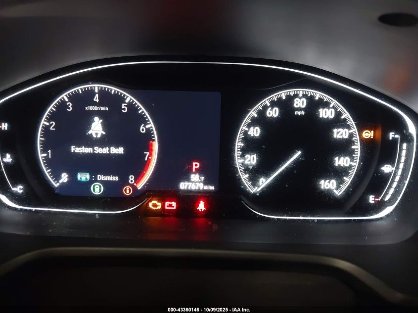 2018 Honda Accord Ex-L VIN: 1HGCV1F55JA050848 Lot: 43360146