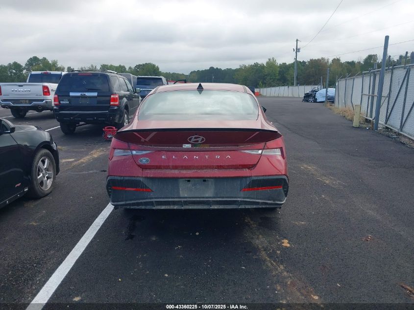 2025 Hyundai Elantra Sel Sport VIN: KMHLM4DG8SU028099 Lot: 43360225
