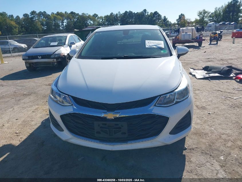 2019 Chevrolet Cruze Ls VIN: 1G1BC5SM1K7101788 Lot: 43360258