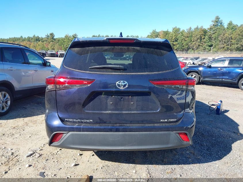 2023 Toyota Highlander Xle VIN: 5TDKDRBH7PS500359 Lot: 43360268