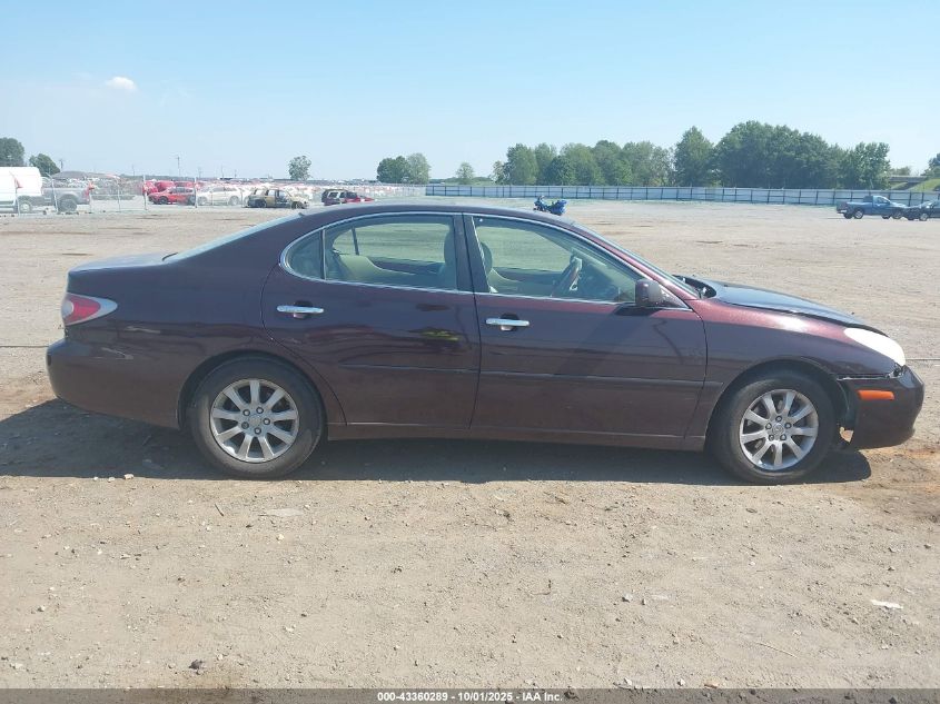 2004 Lexus Es 330 VIN: JTHBA30G145023721 Lot: 43360289