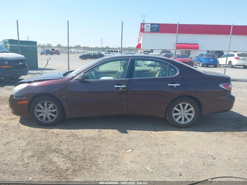 2004 Lexus Es 330 VIN: JTHBA30G145023721 Lot: 43360289