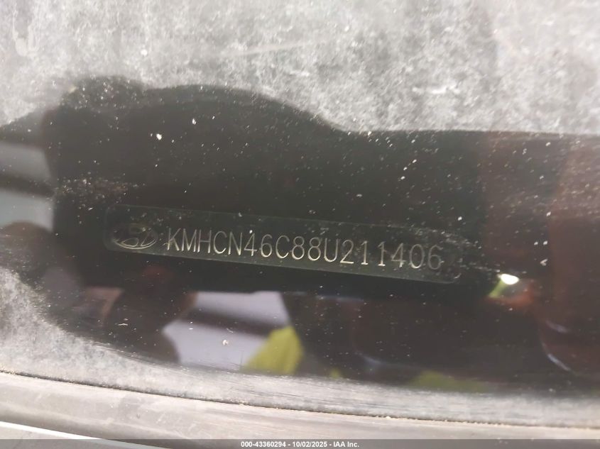 2008 Hyundai Accent Gls VIN: KMHCN46C88U211406 Lot: 43360294