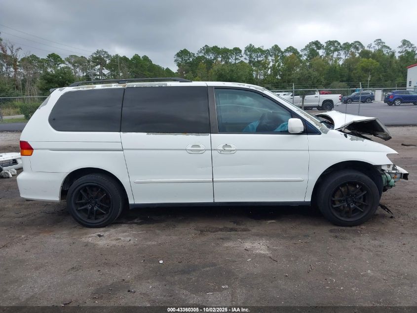 2002 Honda Odyssey Ex VIN: 5FNRL186X2B049627 Lot: 43360305